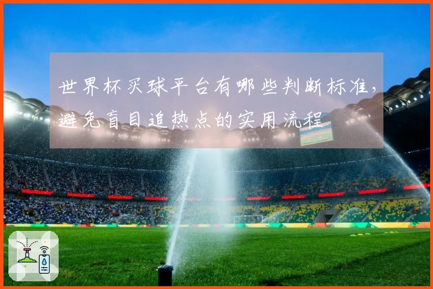 世界杯买球平台有哪些判断标准，避免盲目追热点的实用流程